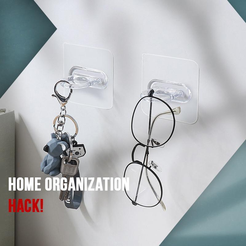 Lisslune | Self Adhesive Kitchen Bathroom Organizer Hook Set