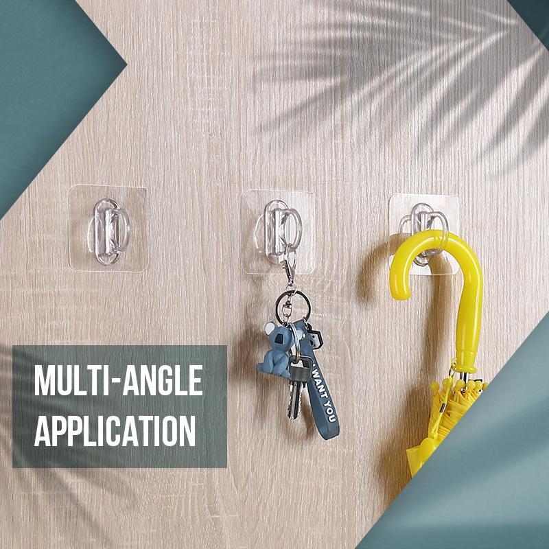 Lisslune | Self Adhesive Kitchen Bathroom Organizer Hook Set