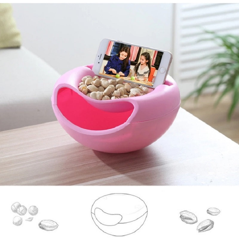 Lisslune | Multifunctional Double Layer Dish with Phone Holder