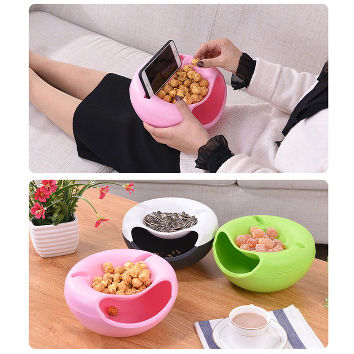 Lisslune | Multifunctional Double Layer Dish with Phone Holder