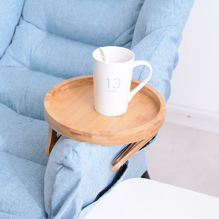 Lisslune | Creative  Clip-On Bamboo Sofa Armrest Tray