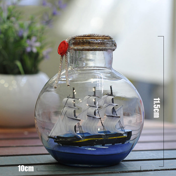Lisslune | Creative Glass Bottle Ship