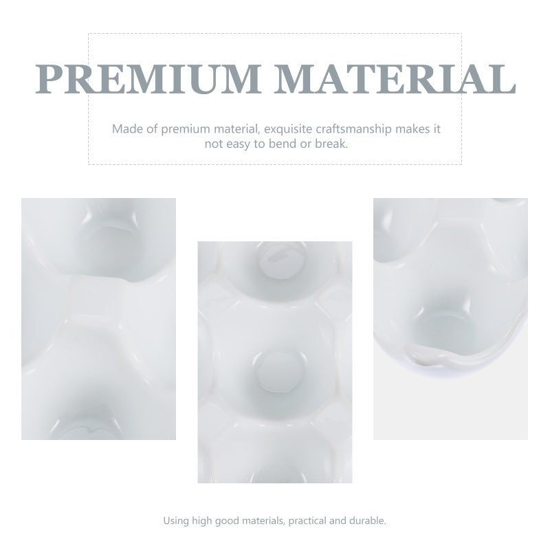 Lisslune | Creative 6 Grids White Ceramic Egg Tray