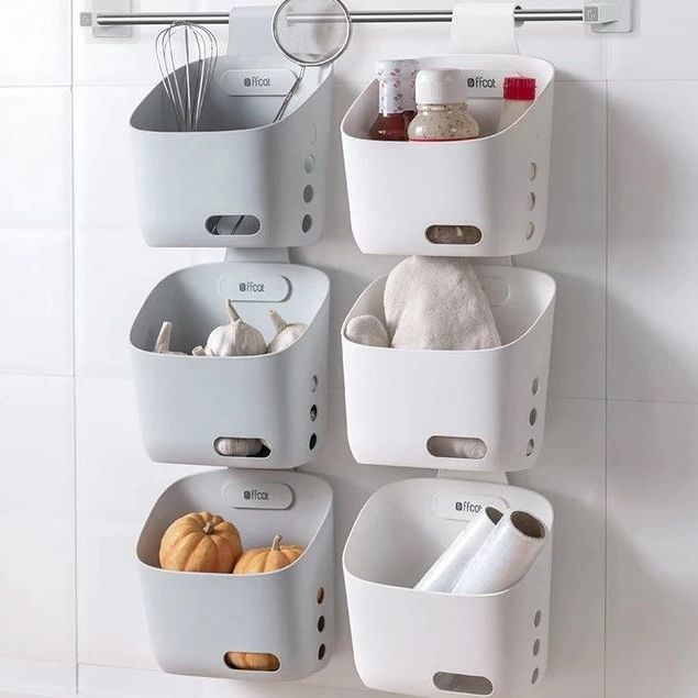 Lisslune | Wall-Mounted Simple Hanging Stackable Storage Basket