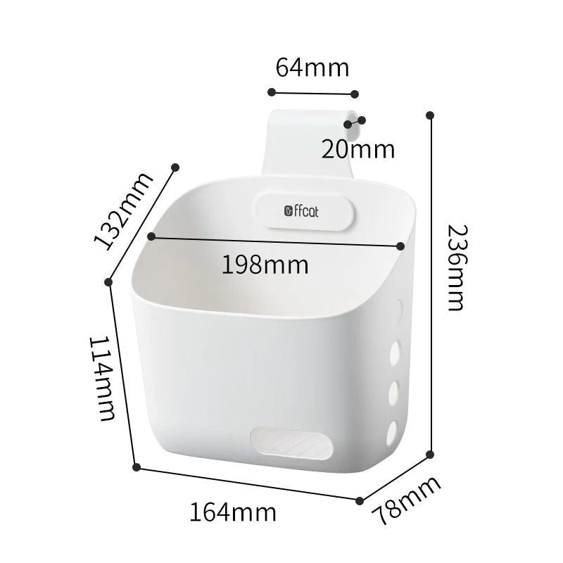 Lisslune | Wall-Mounted Simple Hanging Stackable Storage Basket