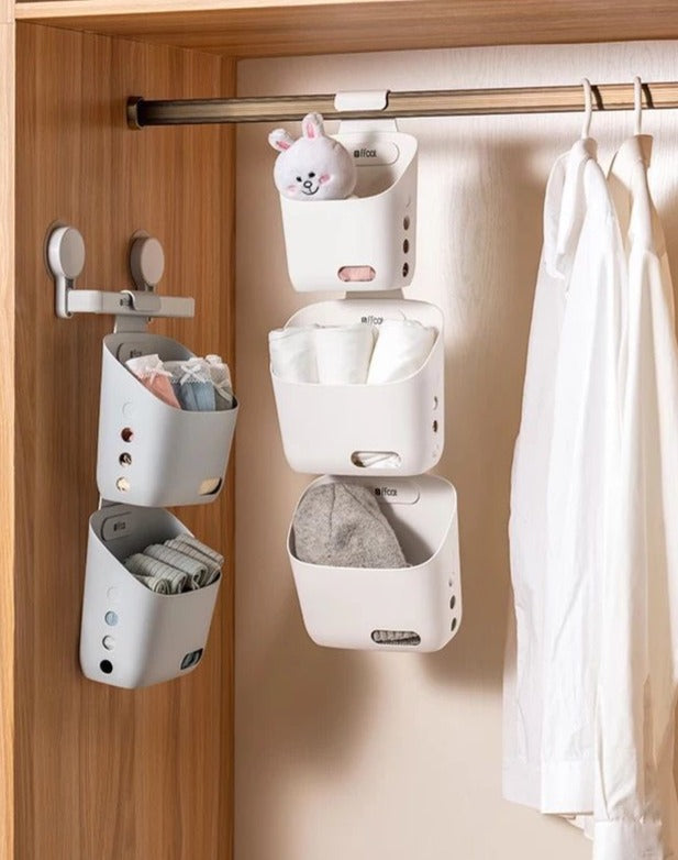 Lisslune | Wall-Mounted Simple Hanging Stackable Storage Basket