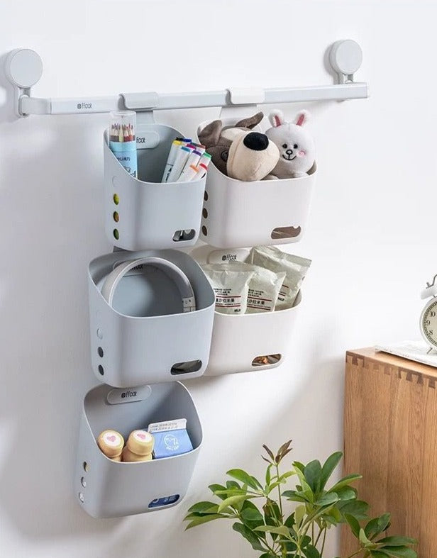Lisslune | Wall-Mounted Simple Hanging Stackable Storage Basket
