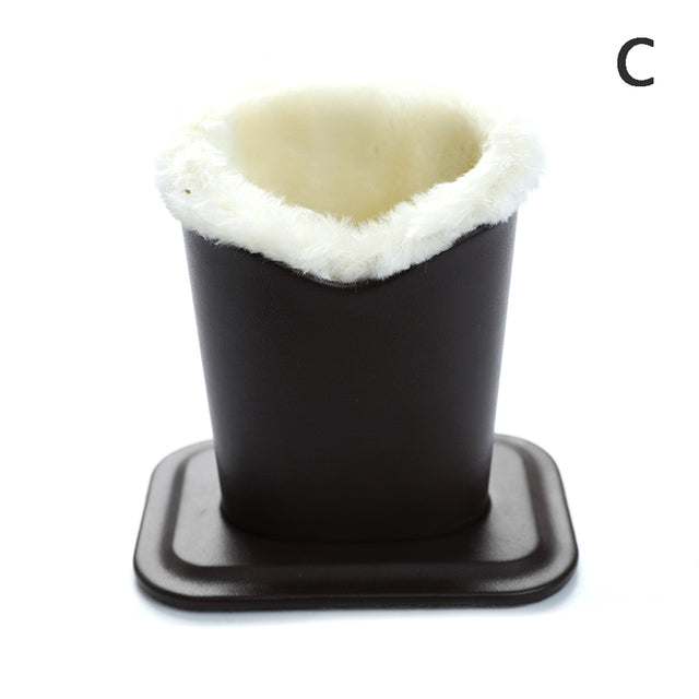 Lisslune | Leather Plush Safe Eyeglass Holder