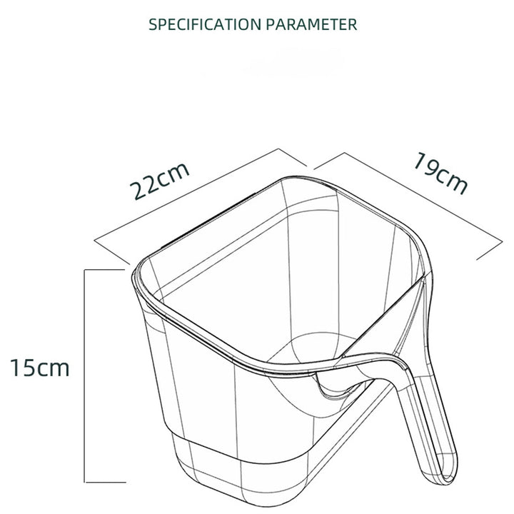 Lisslune | Cabinet Door Removable Kitchen Trash Can