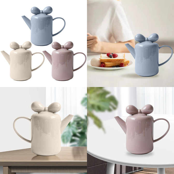 Lisslune | Bow Knot Design Porcelain Tea Pot