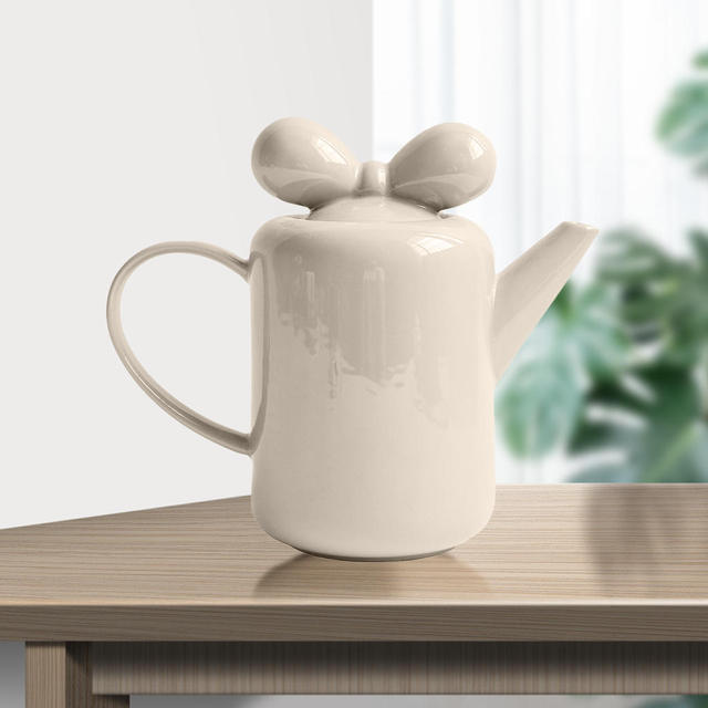 Lisslune | Bow Knot Design Porcelain Tea Pot