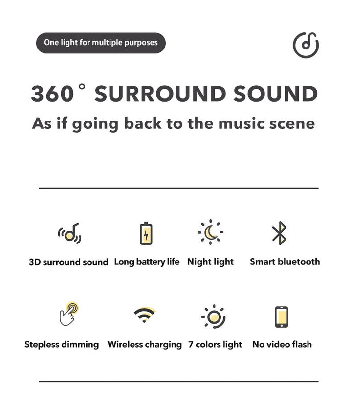 Lisslune | Moon Star Wireless Charging Night Lamp