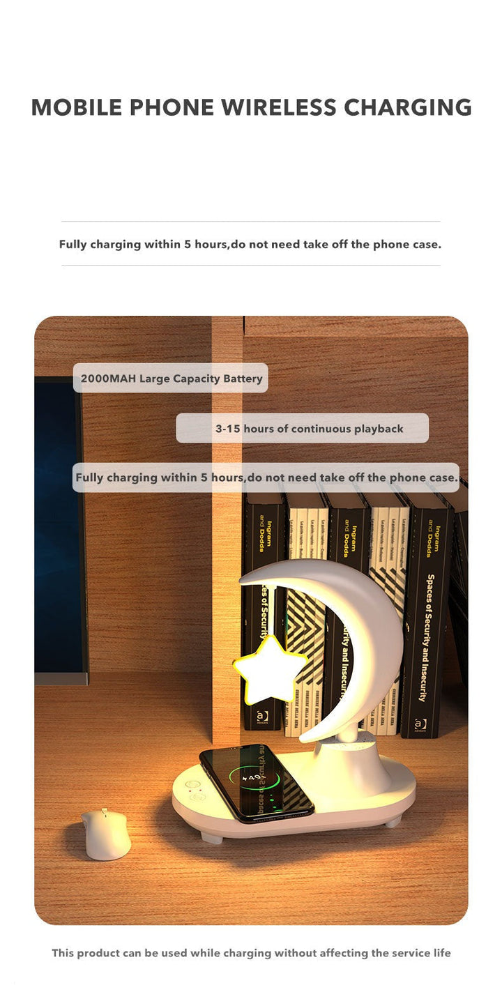 Lisslune | Moon Star Wireless Charging Night Lamp