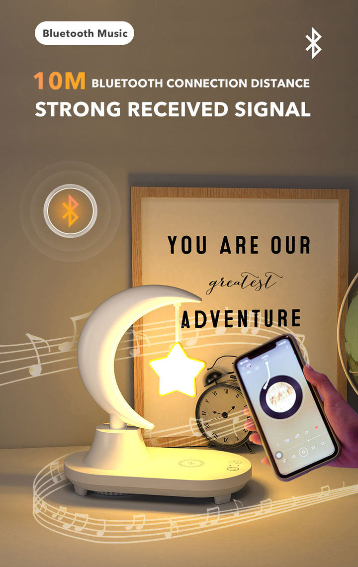 Lisslune | Moon Star Wireless Charging Night Lamp