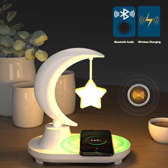 Lisslune | Moon Star Wireless Charging Night Lamp