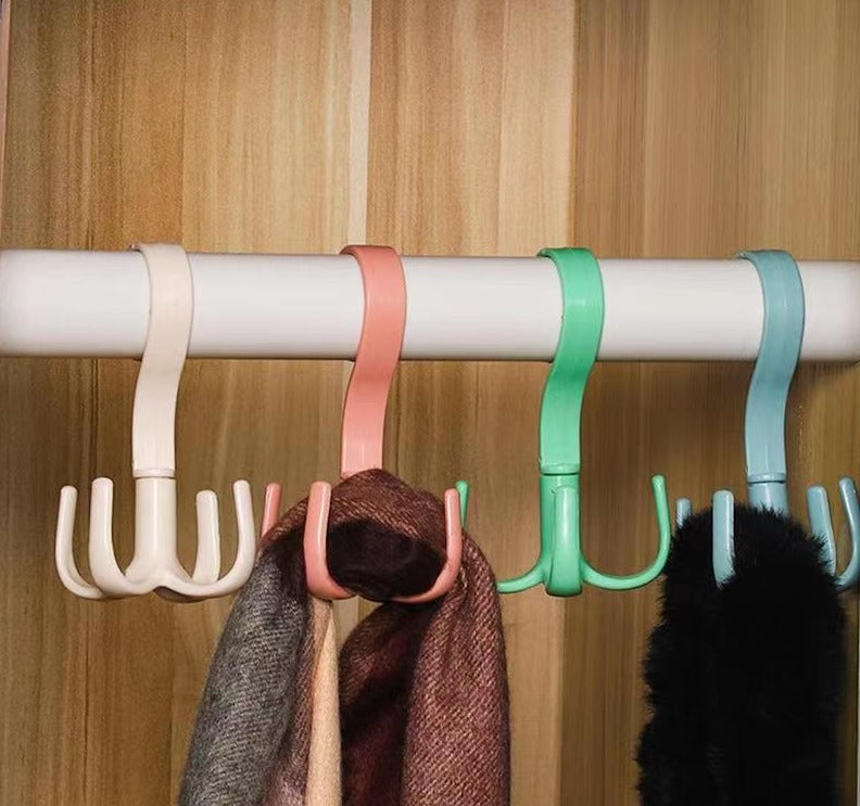 Lisslune | Rotating Four-Claw Wardrobe Organizer Hanger