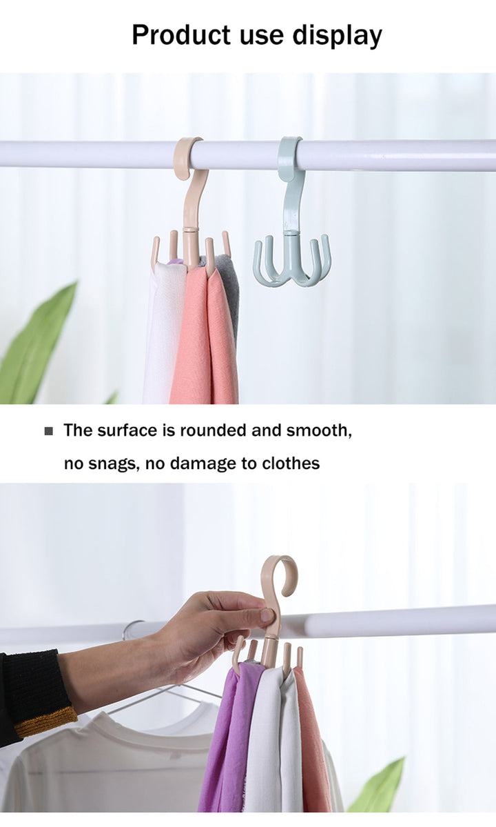 Lisslune | Rotating Four-Claw Wardrobe Organizer Hanger