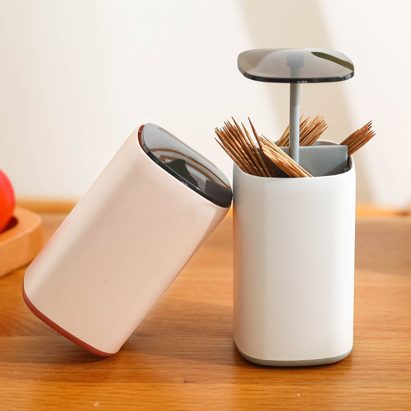 Lisslune | Elegant Pop-Up Toothpick Cotton Swab Storage Dispenser