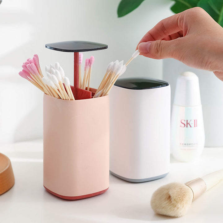 Lisslune | Elegant Pop-Up Toothpick Cotton Swab Storage Dispenser