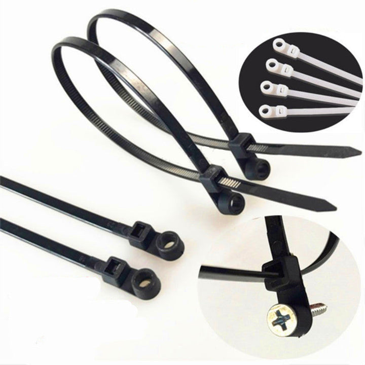 Lisslune | Mountable Self Locking Plastic Cable Ties