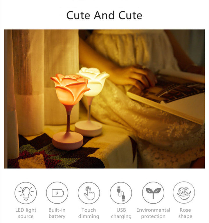 Lisslune | Rose Flower Romantic Touch Night Light