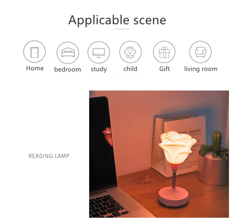 Lisslune | Rose Flower Romantic Touch Night Light