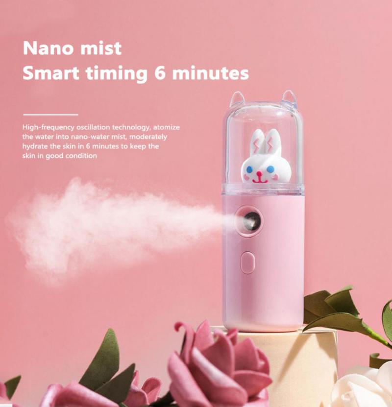Lisslune | USB Cartoon Animal Rechargeable Mini Face Steamer