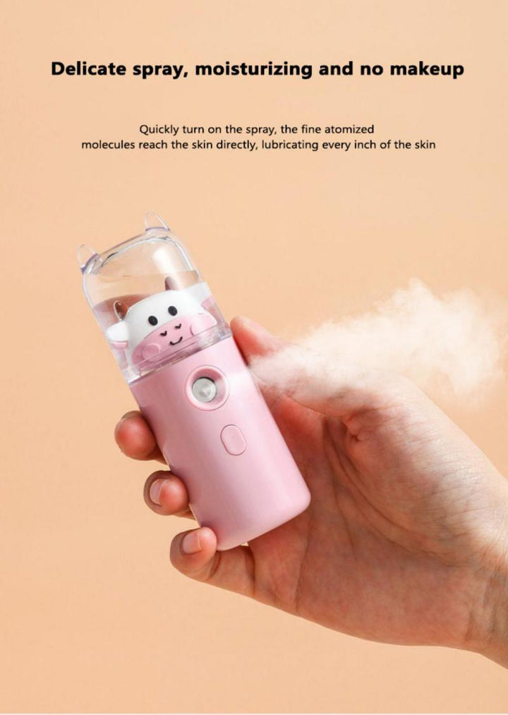 Lisslune | USB Cartoon Animal Rechargeable Mini Face Steamer