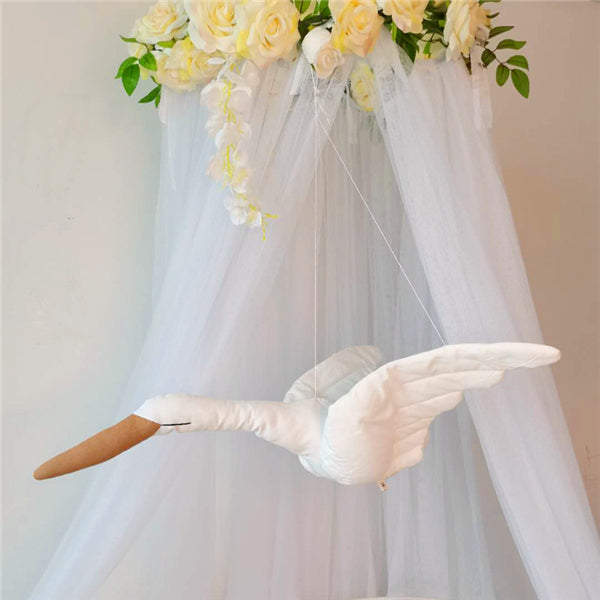 Lisslune | Creative Nursery Decor Hanging Swan Plush Doll