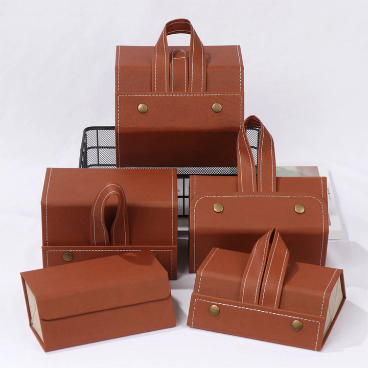 Lisslune | Folding Leather Travel Eyeglasses Organizer