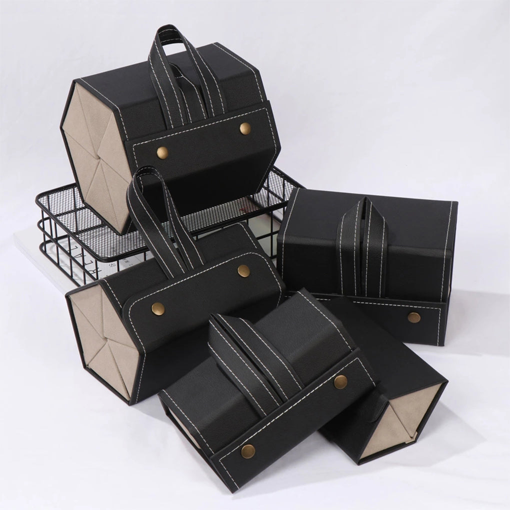 Lisslune | Folding Leather Travel Eyeglasses Organizer