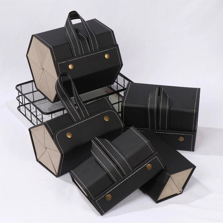 Lisslune | Folding Leather Travel Eyeglasses Organizer