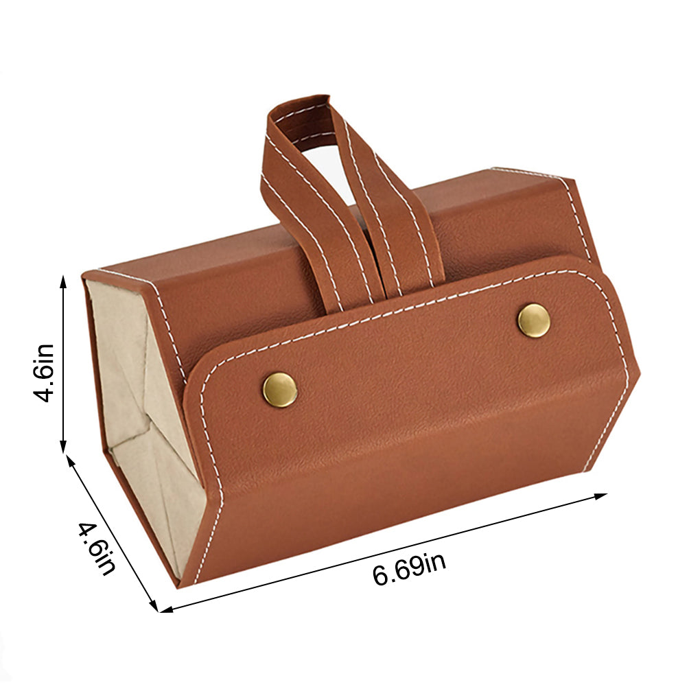 Lisslune | Folding Leather Travel Eyeglasses Organizer