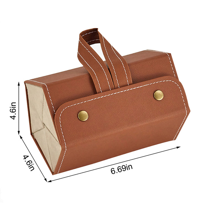 Lisslune | Folding Leather Travel Eyeglasses Organizer