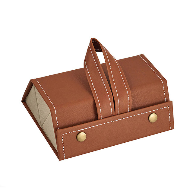 Lisslune | Folding Leather Travel Eyeglasses Organizer