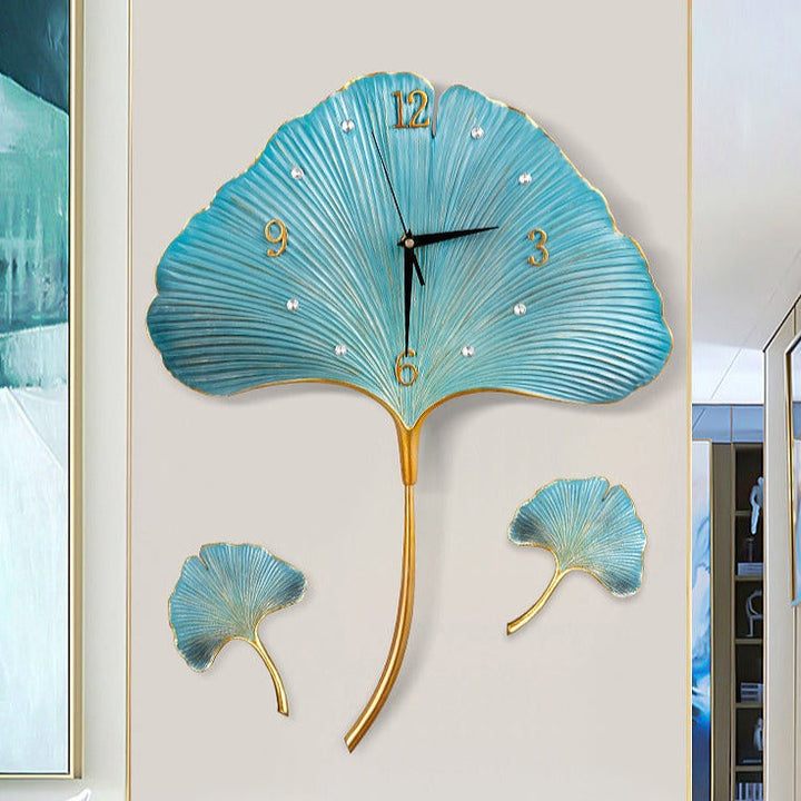 Lisslune | Elegant Leaf Wall Silent Clock