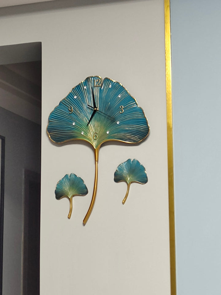 Lisslune | Elegant Leaf Wall Silent Clock