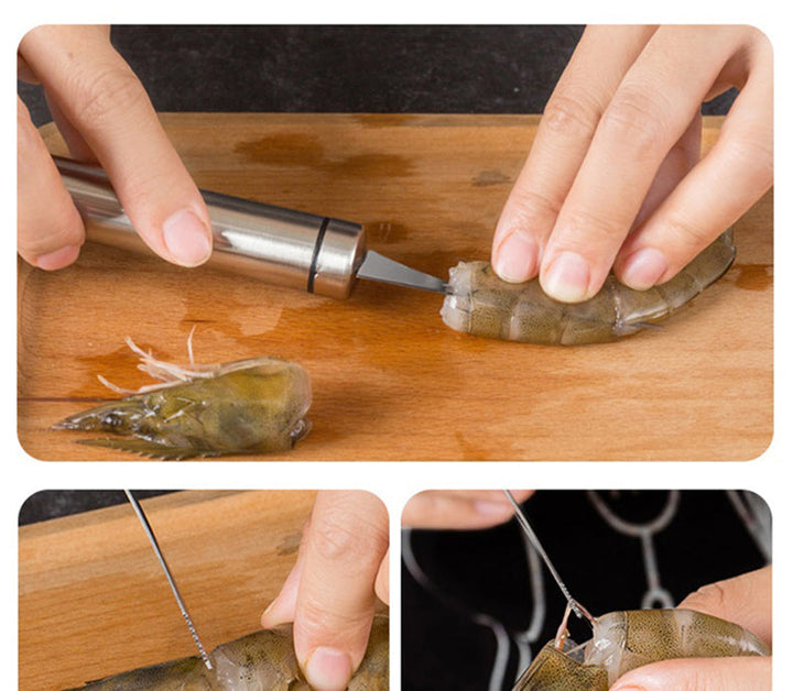 Lisslune | Shrimp Cleaner Stainless Steel Cutter