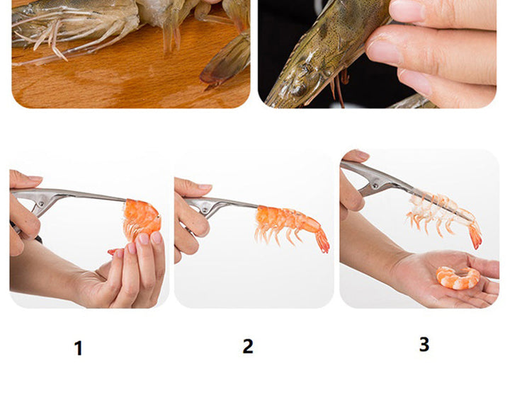 Lisslune | Shrimp Cleaner Stainless Steel Cutter