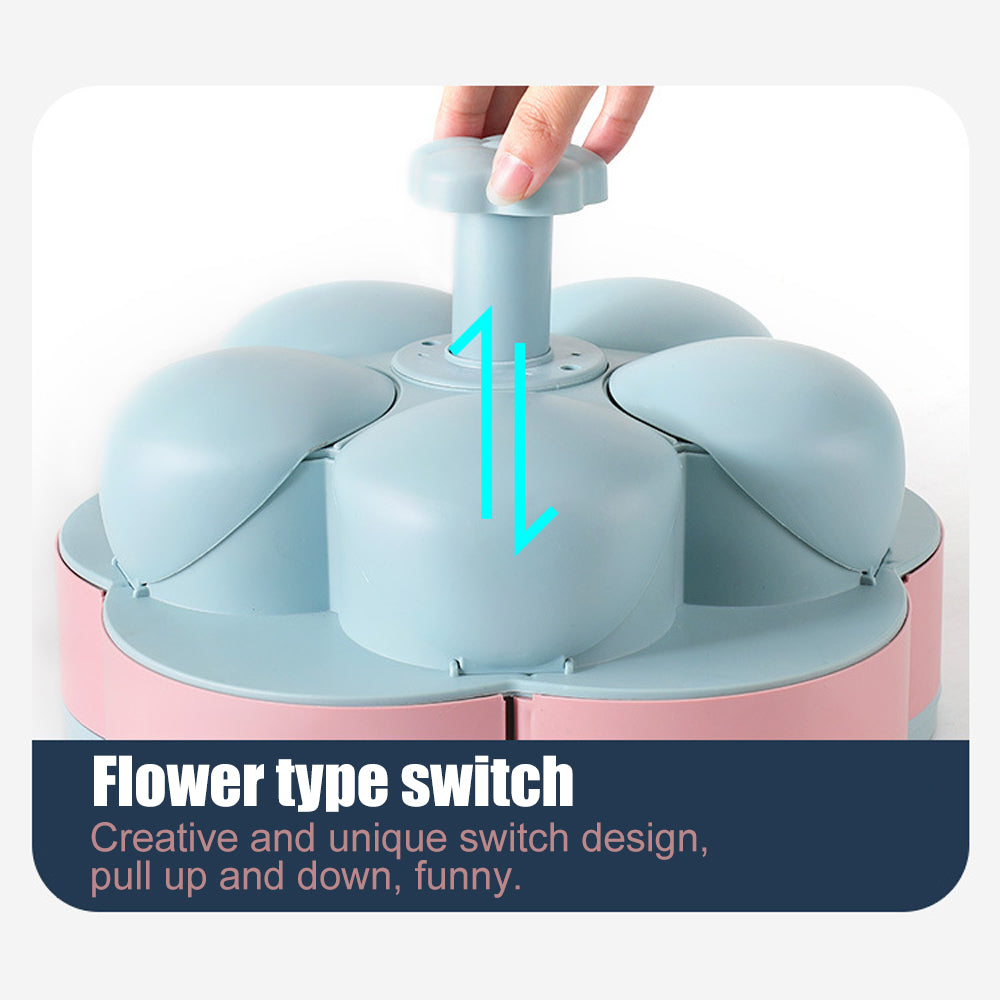 Lisslune | Two-Layer Rotating Flower Candy Snack Box