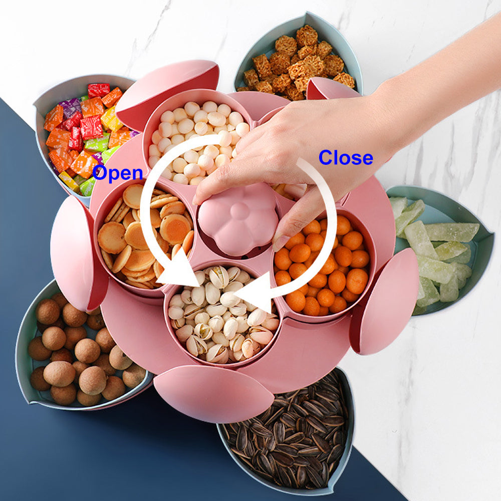 Lisslune | Two-Layer Rotating Flower Candy Snack Box