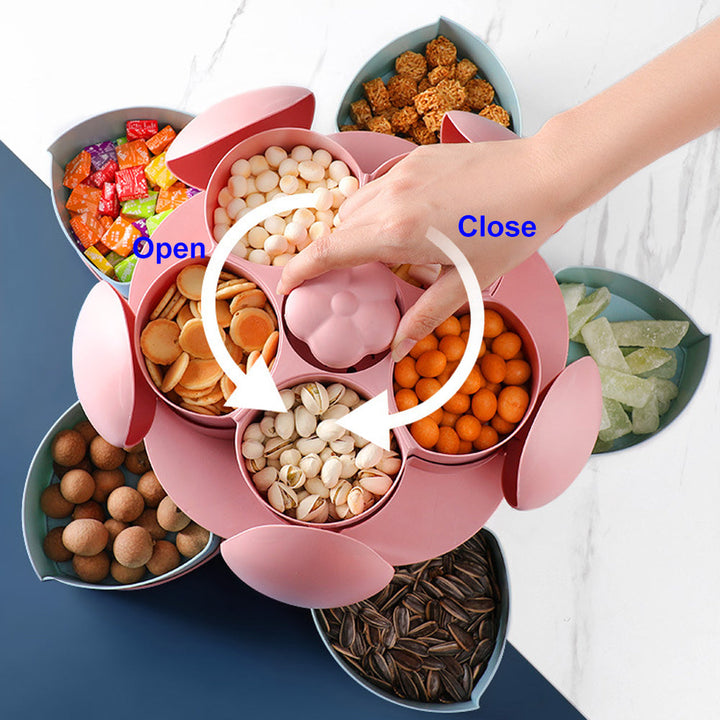 Lisslune | Two-Layer Rotating Flower Candy Snack Box