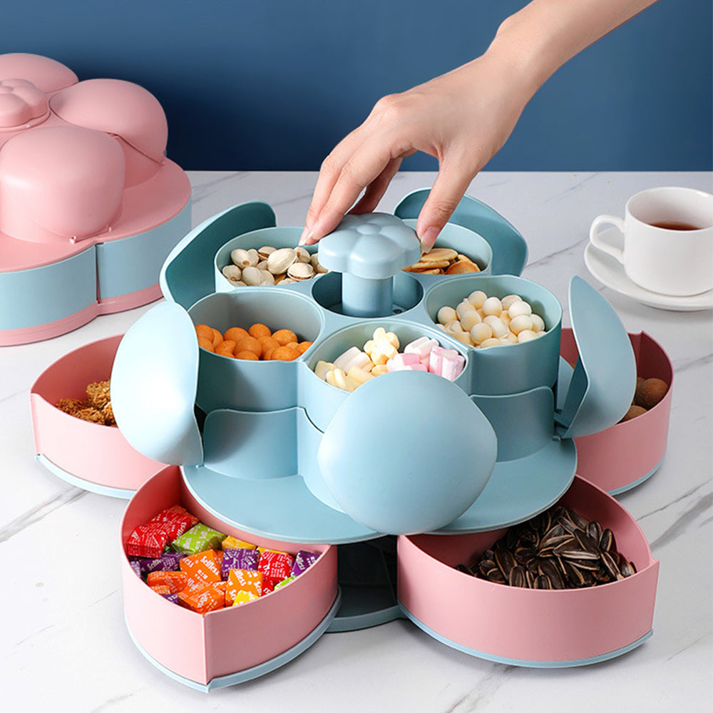 Lisslune | Two-Layer Rotating Flower Candy Snack Box