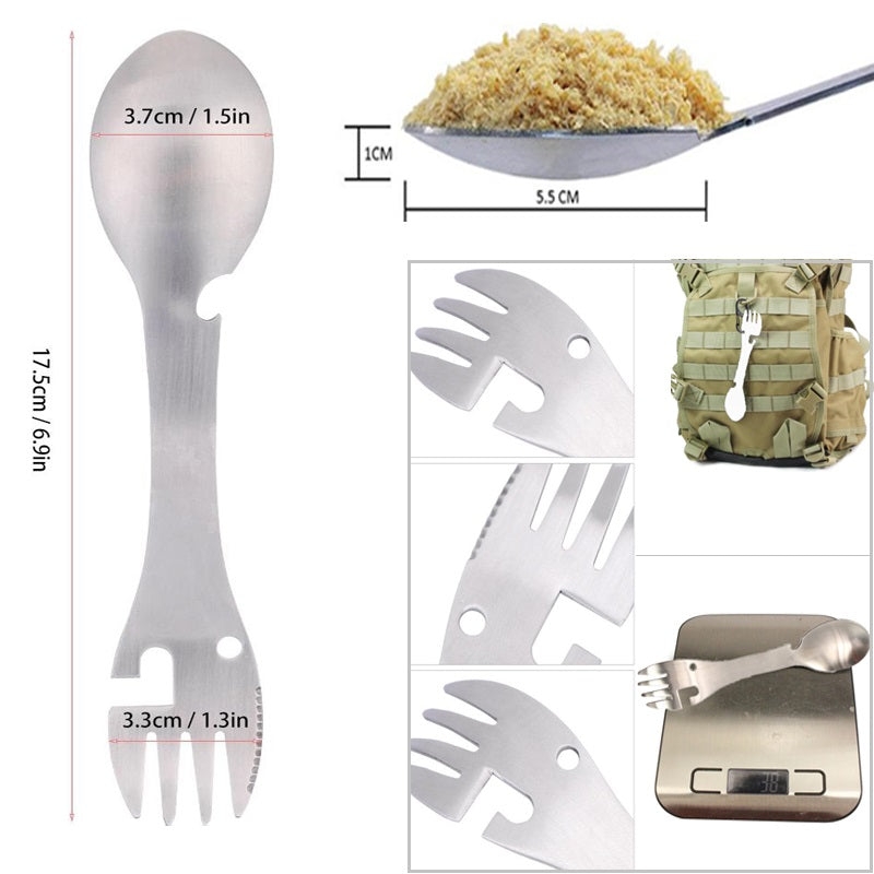 Lisslune | Stainless Steel Multifunctional Bottle Opener Spork