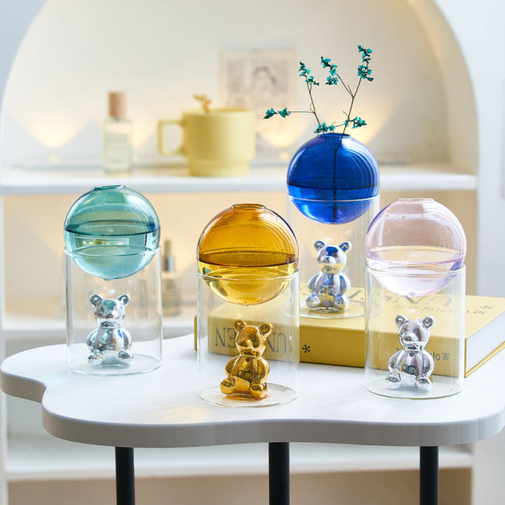 Lisslune | Transparent Double Glass Terrarium Art Vase