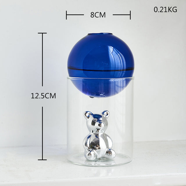 Lisslune | Transparent Double Glass Terrarium Art Vase