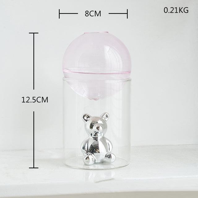 Lisslune | Transparent Double Glass Terrarium Art Vase