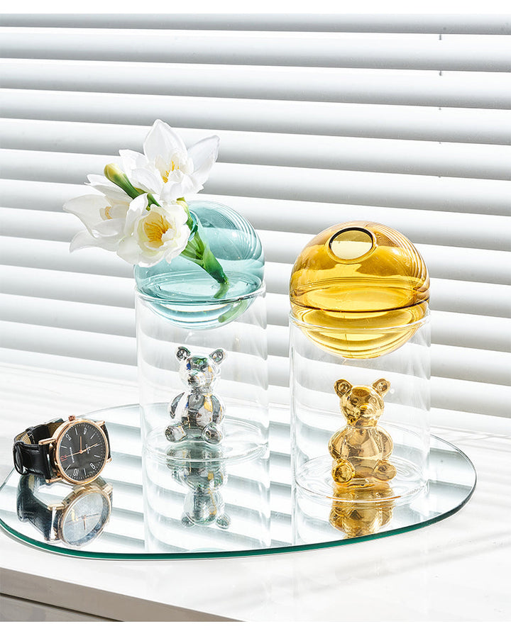 Lisslune | Transparent Double Glass Terrarium Art Vase