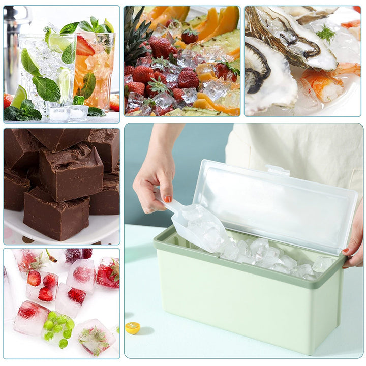 Lisslune | Three-Layer Ice Cube Tray Box