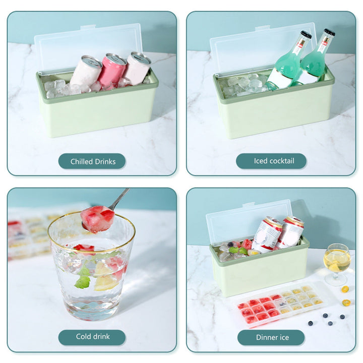 Lisslune | Three-Layer Ice Cube Tray Box